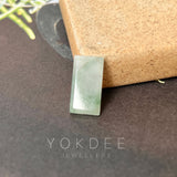 SOLD OUT: 2.65cts A-Grade Natural Floral Rectangle Step-Cut Jadeite No.130428