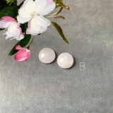 A-Grade Natural Pink Jadeite Round Cabochon Pair No. 130303