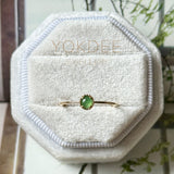 16.1mm Icy A-Grade Natural Apple Green Jadeite MINI.malist Ring No.162654