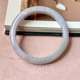 62.4mm A-Grade Lavender Green Jadeite Modern Round Bangle No.152131