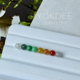A-Grade Natural Rainbow Jadeite Beads Set No.173013