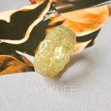 17.4mm A-Grade Natural Yellow Jadeite Ring Band No.161811