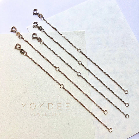 13cm (1.3mm) Belcher Diamond Cut Extension Chain - VCA Compatible