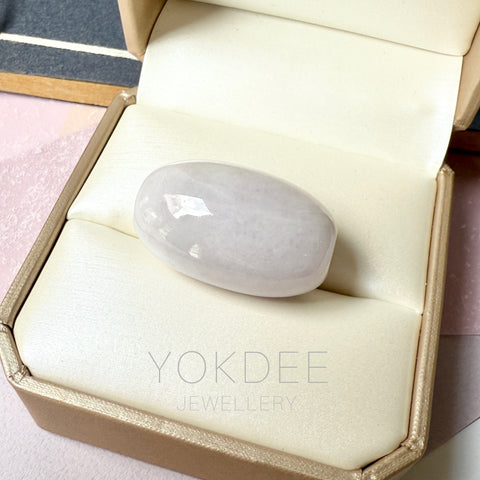 A-Grade Natural Lavender Green Jadeite Barrel No. 172586