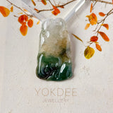 A-Grade Tri-Colour Jadeite Ruyi Pendant No. 172728