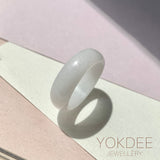 19.1mm A-Grade Natural Light Lavender Jadeite Ring Band No.161784