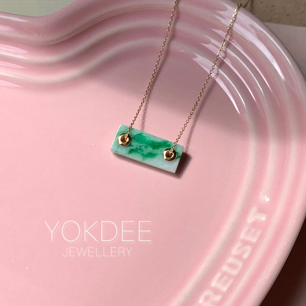 A-Grade Natural Imperial Floral Jadeite Tag Pendant No. 172974
