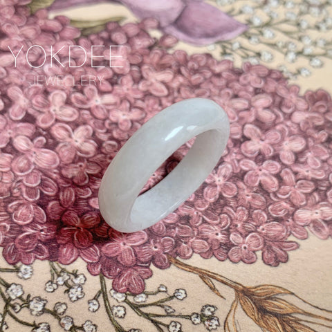 19.4mm A-Grade Natural Lilac Jadeite Ring Band No: 161642