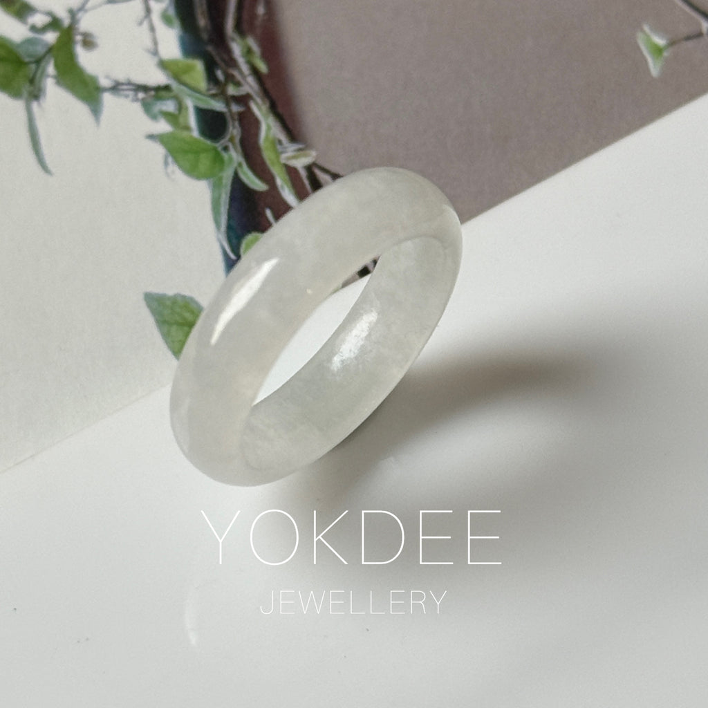 Light Pink Jade Ring Band