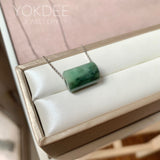 A-Grade Natural Bluish Green Jadeite Barrel No.172928