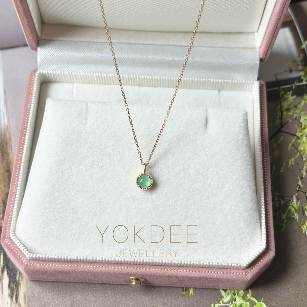 Icy A-Grade Apple Green Jadeite Petite Dolly Pendant No.173001