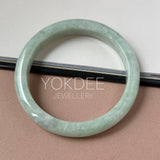 66.8mm A-Grade Light Green Jadeite Modern Round Bangle No.152152