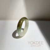 17mm A-Grade Natural Multi-Colour Jadeite Ring Band No: 161909