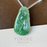 A-Grade Imperial Jadeite Ruyi Pendant No. 172750