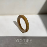 17.6mm A-Grade Russet Jadeite Ring Band No. 161839