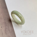 18.8mm A-Grade Natural Green Jadeite Ring Band No. 161732