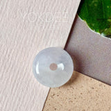 Icy A-Grade Natural Light Lavender Jadeite Bagel Piece No. 172957