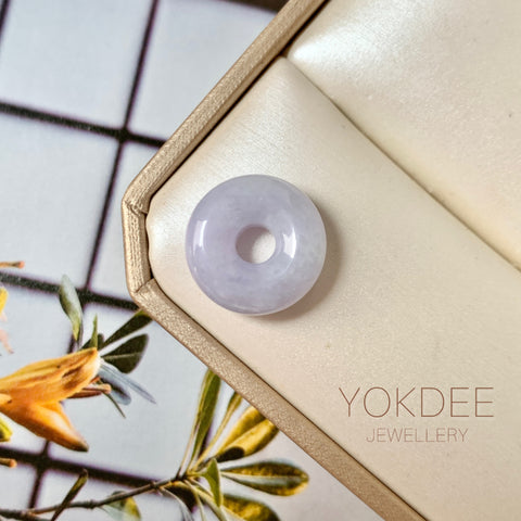 A-Grade Natural Lavender Jadeite Bagel No.172889
