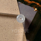 Icy A-Grade Natural Jadeite Mini Bagel Piece No. 173010