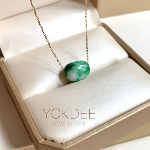 SOLD OUT: A-Grade Natural Imperial Floral Jadeite Barrel No. 172553