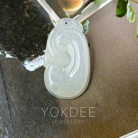 A-Grade Jadeite Ruyi Pendant No. 171486