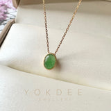 A-Grade Green Jadeite MINI.malist Pendant No.172090
