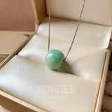 A-Grade Natural Moss On Snow Jadeite Barrel No.172830