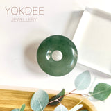 A-Grade Natural Greenish Blue Jadeite Donut No.172511