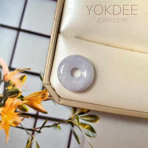 A-Grade Natural Lavender Jadeite Bagel No.172891