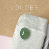 1.9 cts A-Grade Natural Light Green Jadeite Oval Cabochon No. 130485