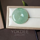 A-Grade Natural Green Jadeite Donut No.172904