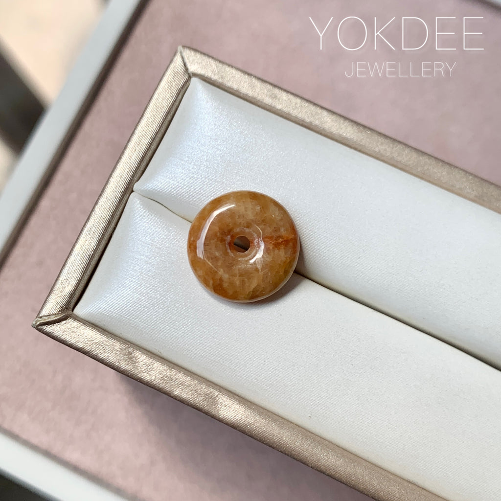 A-Grade Natural Russet Jadeite Donut No. 171210
