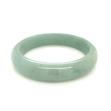 58.8mm A-Grade Natural Green Jadeite Modern Round Bangle No.151658