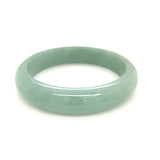 58.8mm A-Grade Natural Green Jadeite Modern Round Bangle No.151658