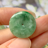 SOLD OUT: A-Grade Natural Green Jadeite Donut Pendant No.220569