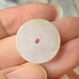 A-Grade Natural Lavender Jadeite Donut Pendant No.171767