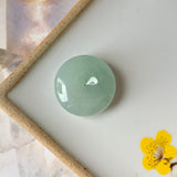 A-Grade Natural Light Green Jadeite Donut Pendant No.171769