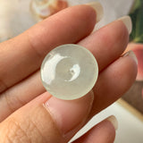 A-Grade Natural Light Green Jadeite Donut Pendant No.171768