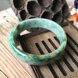 55.9mm A-Grade Type A Natural Jadeite Jade Modern Round Bangle No.151408