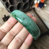 55.9mm A-Grade Type A Natural Jadeite Jade Modern Round Bangle No.151408