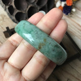 55.9mm A-Grade Type A Natural Jadeite Jade Modern Round Bangle No.151408