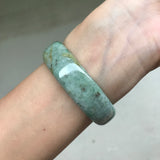 55.9mm A-Grade Type A Natural Jadeite Jade Modern Round Bangle No.151408