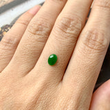 SOLD OUT: 0.5 cts A-Grade Natural Imperial Green Jadeite Oval Cabochon No.130086