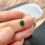 SOLD OUT: 0.5 cts A-Grade Natural Imperial Green Jadeite Oval Cabochon No.130086