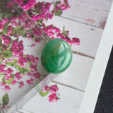 3.60ct A-Grade Natural Green Jadeite Oval Cabochon No.220446