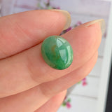 3.60ct A-Grade Natural Green Jadeite Oval Cabochon No.220446