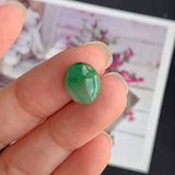 3.60ct A-Grade Natural Green Jadeite Oval Cabochon No.220446