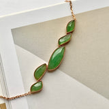 A-Grade Natural Imperial Green Jadeite Pebble Mosaic Bracelet No.190349