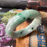 56.4mm A-Grade Natural Jadeite Modern Round Bangle No.151569