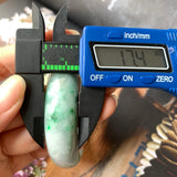 56.4mm A-Grade Natural Jadeite Modern Round Bangle No.151569